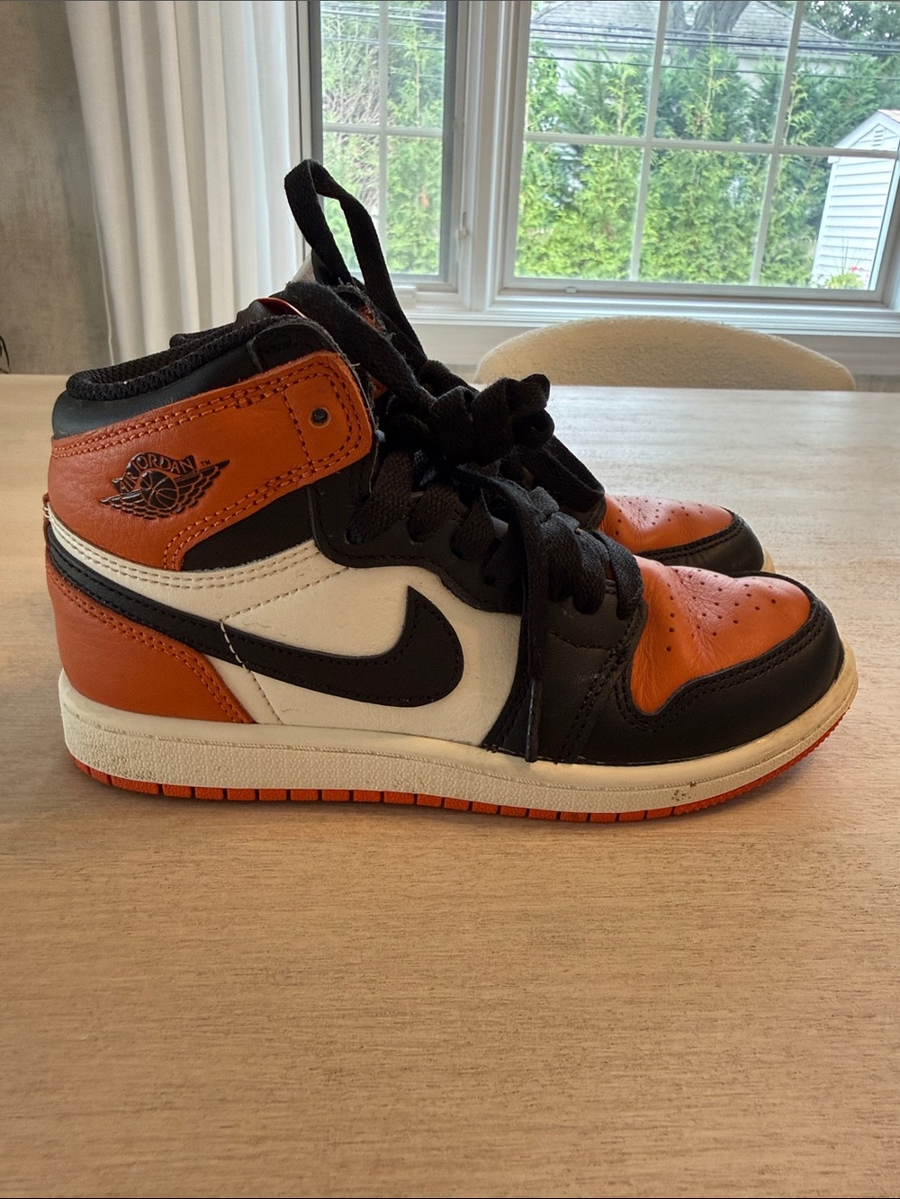 Nike Air Jordan 1 High - Orange, Black & White Colorway